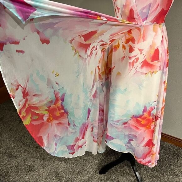 Calvin Klein floral sleeveless midi dress size 6 - Picture 8 of 16